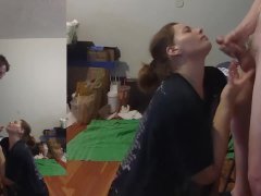 Heather Kane Begs to Find Out How Much Cum can Be Dumped on Her Face !