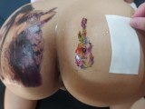 big ass sticker tattoo XXX sexy pussy ass tattoo fantasy