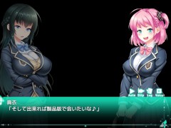 【#06 アニメーションエロゲー(体験版)実況】〇われた後輩を救え! クールな爆乳J〇が背面駅弁でアナル中出しセックスされ・・ 16/16