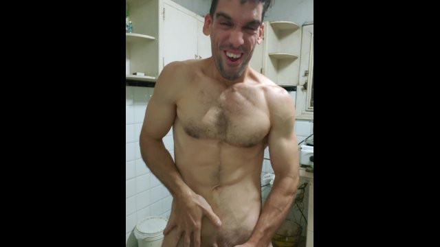 Getting naked after the gym, I like what I see in my mirror