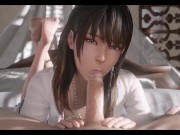 Preview 1 of 3D Compilation: DOA Marie Rose Doggystyle Tamaki Double Blowjob Rachel Threesome Uncensored Hentai
