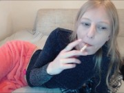 Preview 1 of Smoking A Cigarette In Front Of The Webcam
