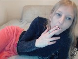 Smoking A Cigarette In Front Of The Webcam