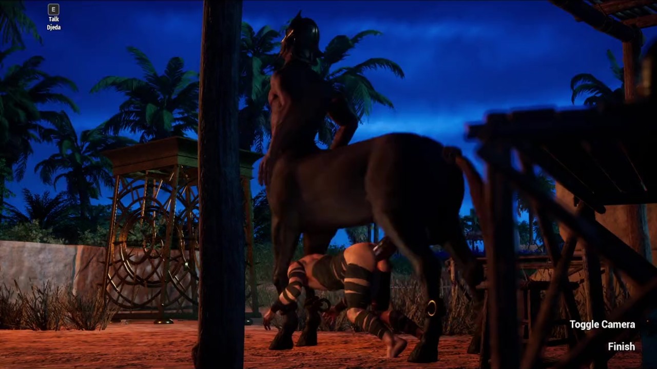 Hombre follando a un caballo