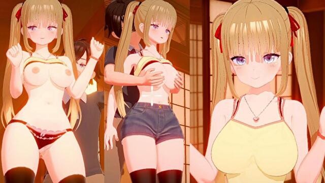 【アニメ3DCGエロゲー ハニカム実況】冒頭⇒キャラクリ⇒Hシーンの流れを簡単に紹介。金髪爆乳娘のおっぱい揉んで中出しセックスするまで ...
