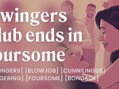 HOT foursome partner swap at the swinger's club [erotic audio stories] [oral sex]
