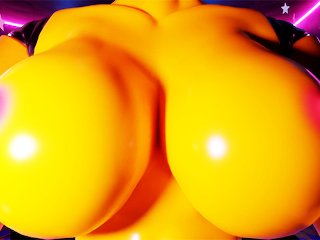 60 fps, fnaf chica big tits, big boobs, full hd