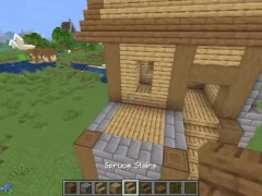 How to build a Begginer starter-survival house in Minecraft