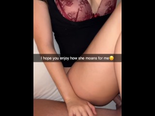 I let my roommate FUCK me INFRONT of Boyfriend! Snapchat Cuckold