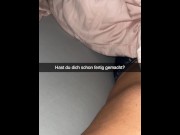 Preview 2 of I let my roommate FUCK ME roughly! Snapchat Cuckold German