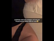 Preview 4 of I let my roommate FUCK ME roughly! Snapchat Cuckold German
