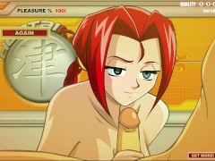 Hentai blowjob - Quick flash game playthrough - She loves to deepthroat