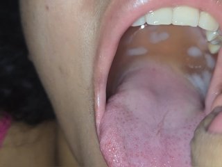 amateur cum in mouth, slave training, brazilian, ball sucking