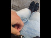 Preview 4 of Big cock man pissing on his shoes