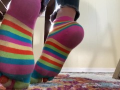 Toe socks under table - Screenshot 15 of 16 - Feet