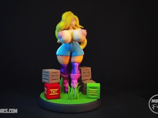 Tawna Bandicoot with Shorts Resine Figure