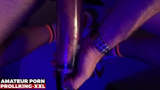 47 - 看到我的鸡巴在泵里长大