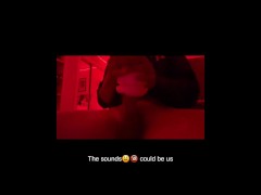 Step mom catches step son.