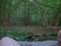 Masturbation in a dark forest