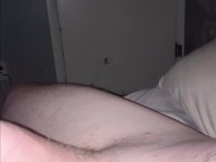 Huge Hard Cock being stroked late at night