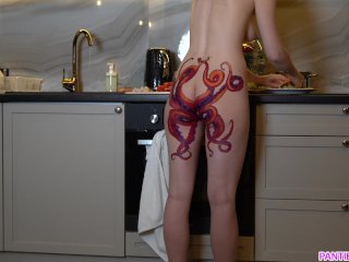 amateur, octopus tattoo, behind the scenes, big ass
