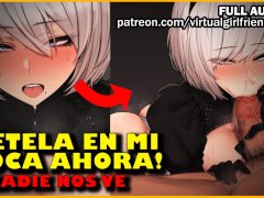 Novia caliente TE SUCCIONA hasta las BOLAS en el HOSPITAL [mamada/deepthroat] ASMR Audio Hentai