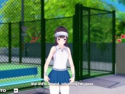 Preview 3 of (Creampie) Simultaneous Orgasm with Tennis Girl on Bench - Special Harem Class