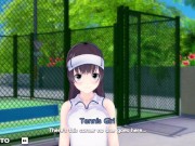 Preview 6 of (Creampie) Simultaneous Orgasm with Tennis Girl on Bench - Special Harem Class