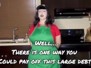 Preview 2 of GOTH BBW BARISTA SUCKS AND FUCKS HER BOSS