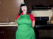 Preview 3 of GOTH BBW BARISTA SUCKS AND FUCKS HER BOSS
