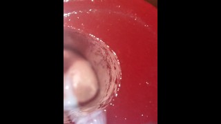 Camera in vagina creampie met massieve lul penetratie