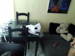 Necesitaba pasar el semestre así que le hice un baile sexy a mi maestra, mi hermanastra estaba muy c