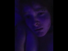 Lewd TGirl plays before bed wants you inside her