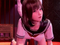 【期間限定】顔面偏差値１００越え！？完璧美女を制服コスさせて顔射　おっぱいを揺らしながら中出し　ROOMガール - Screenshot 11 of 16 - 3dhentai
