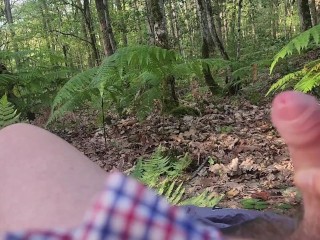 Masturbation in a Peacful Forest