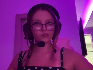 homemade girlfriend, gamer, pigtails, role play