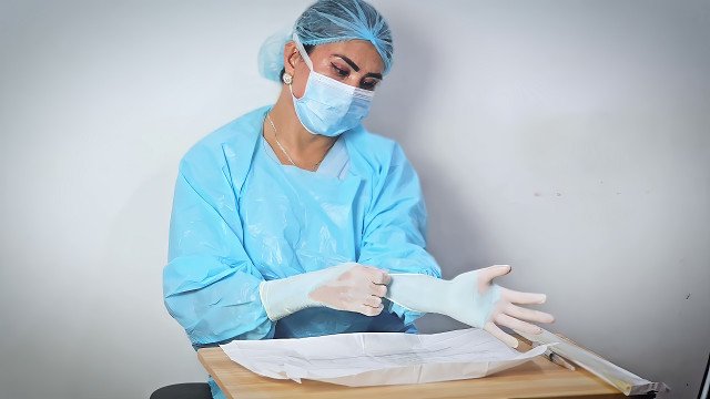 Watch Bondage Video:Medical Latex Fetish ASMR
