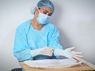 asmr, latex gloves, medical fetish, medical femdom