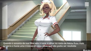 Harem des Infirmières - Cette infirmière brune blonde a un corps parfait!