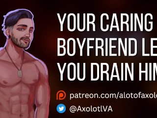 [M4F] your Caring Boyfriend Lets you Drain him | Vampire Mdom ASMR Audio Roleplay