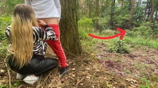 Creepy Forest Sex Voyeur Observing Us