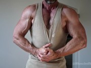 Preview 5 of Madison flexes his biceps and chest and shows off his muscled physique