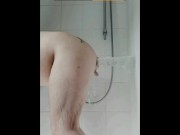 Preview 3 of I start my day with my horse cock dildo in the shower