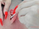 Old lady massages with long nails taboo fetish asmr