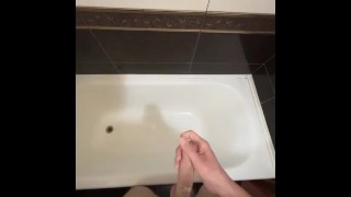 Masturbación en mi baño