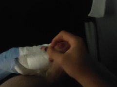 Quick diaper cum while in a tent