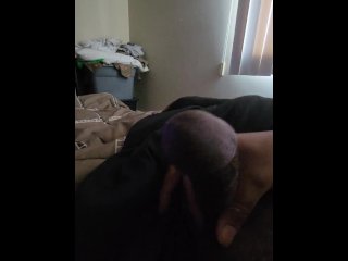 ebony, big dick, vertical video, masturbation