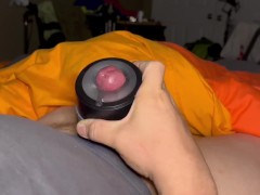 Unedited Masterbation with Gender X Toy - Start to Huge Load Finish