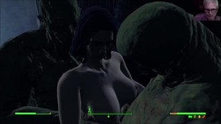Fallout 4 Geanimeerde seksgame AAF Sex Mods met 3D-animatieporno: Piper dubbel geneukt monsterseks