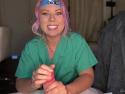 Preview 1 of Crazy Nurse counts you down for an at-home Penectomy (Extended Preview)